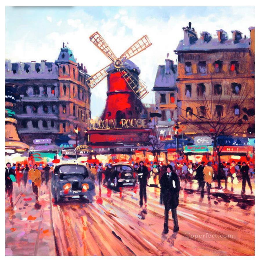 Paris moulin Oil Paintings